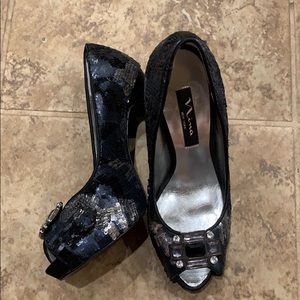 Nina black heels